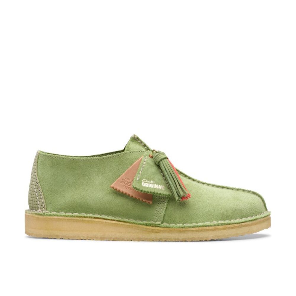 Clarks Mens Desert Trek Green Shoes (NWT)